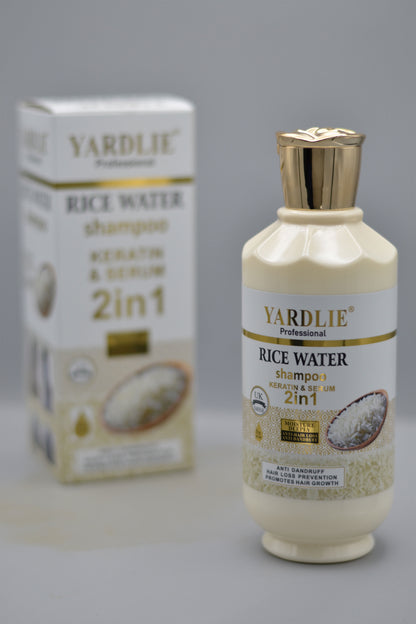 Yardlie Professional Rice Water 2-in-1 Shampoo - 500g | Strengthening & Nourishing Formula