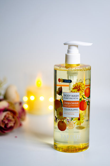 YARDLIE Body Wash | Orange & Calendula | Bio Organic | Extra Hydrating | Yardlie | 500ml |