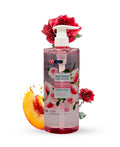 Yardlie Organic Body Wash - Peach & Rose | Extra Hydrating | 500ml | Bio-Organic & Gentle Cleanser