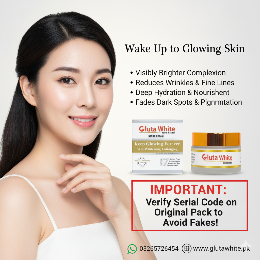 Gluta White Cream for Face Whitening & Brightening